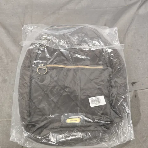 BARBOUR QUILTED BACKPACK IN BROWN