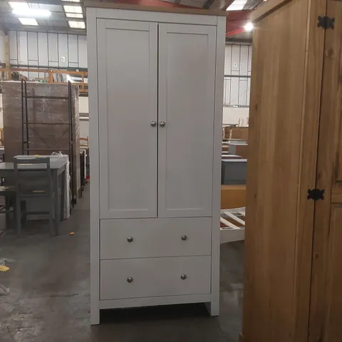 WOODEN 2 DOOR 2 DRAWER WARDROBE 
