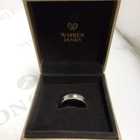 WARREN JAMES SILVER LADIES WEDDING RING