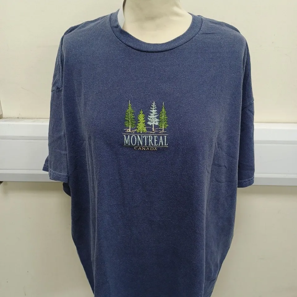 URBAN OUTFITTERS MONTREAL T-SHIRT IN BLUE SIZE L