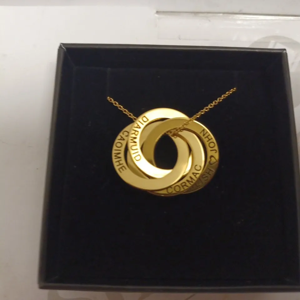 MYKA GOLD EFFECT NECKLACE - PERSONALISED