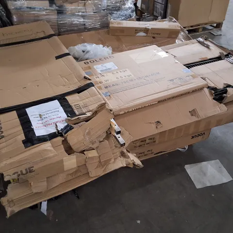 PALLET CONTAINING ASSORTED NISBIT PRODUCTS & PARTS INCLUDING SHELVING UNITS & TRAY RACK