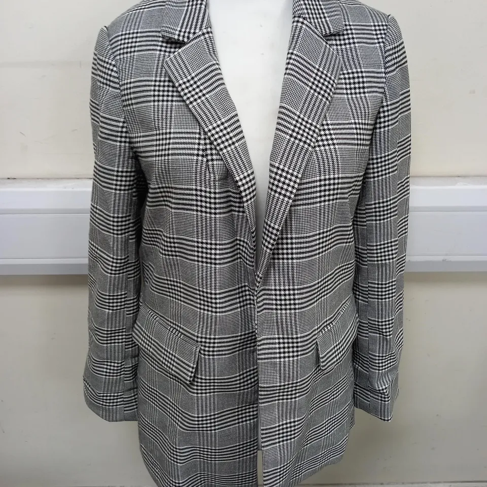 NEW LOOK REY CHECK BLAZER - UK 10