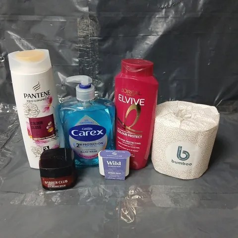 APPROXIMATEY 20 ASSORTED HEALTH AND BEAUTY PRODUCTS TO INCLUDE BUMBOO TOILET ROLL, PANTENE SHAMPOO AND CAREX HAND WASH