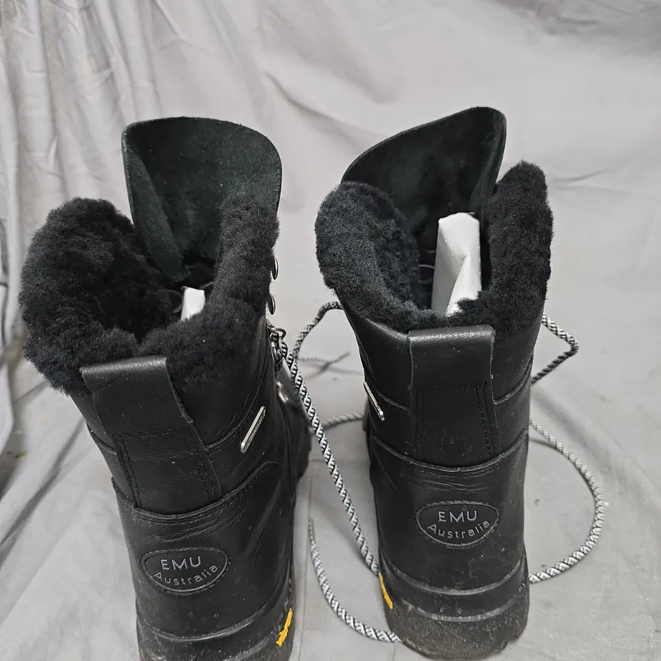 EMU AUSTRALIA DONGARA 2.0 WOMEN'S BOOTS – BLACK, SIZE 9 (W13120)