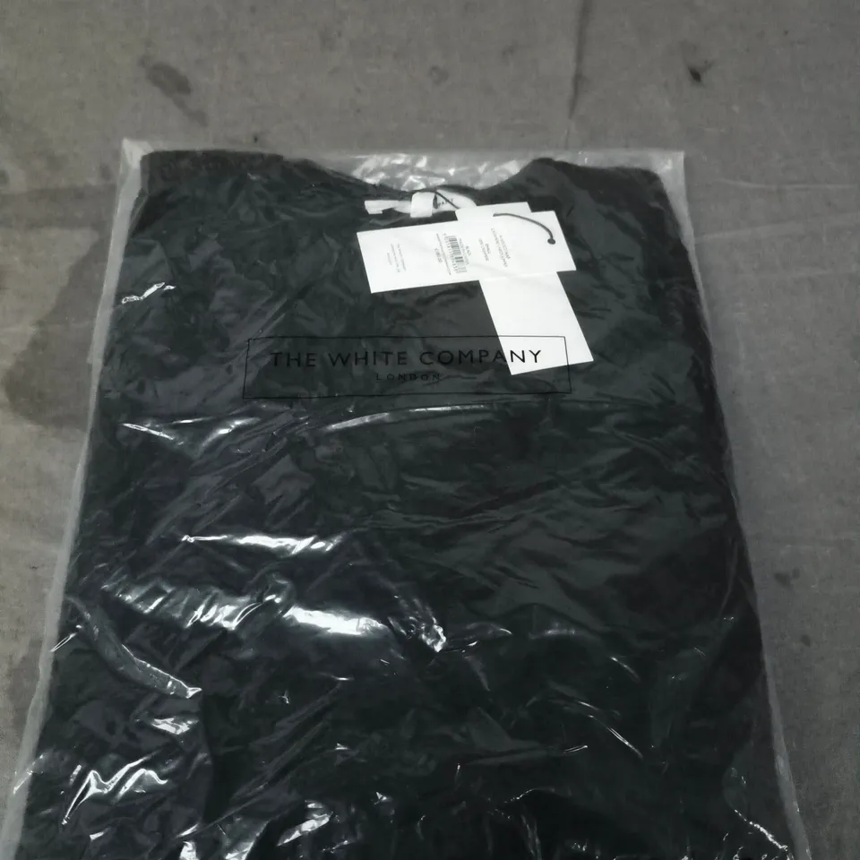  THE WHITE COMPANY CASHMERE V-NECK JUMPER – BLACK - SIZE S