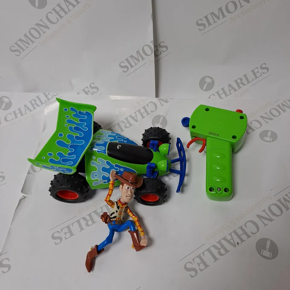DISNEY PIXAR TOY STORY 4 RC TURBO BUGGY WOODY RRP £35