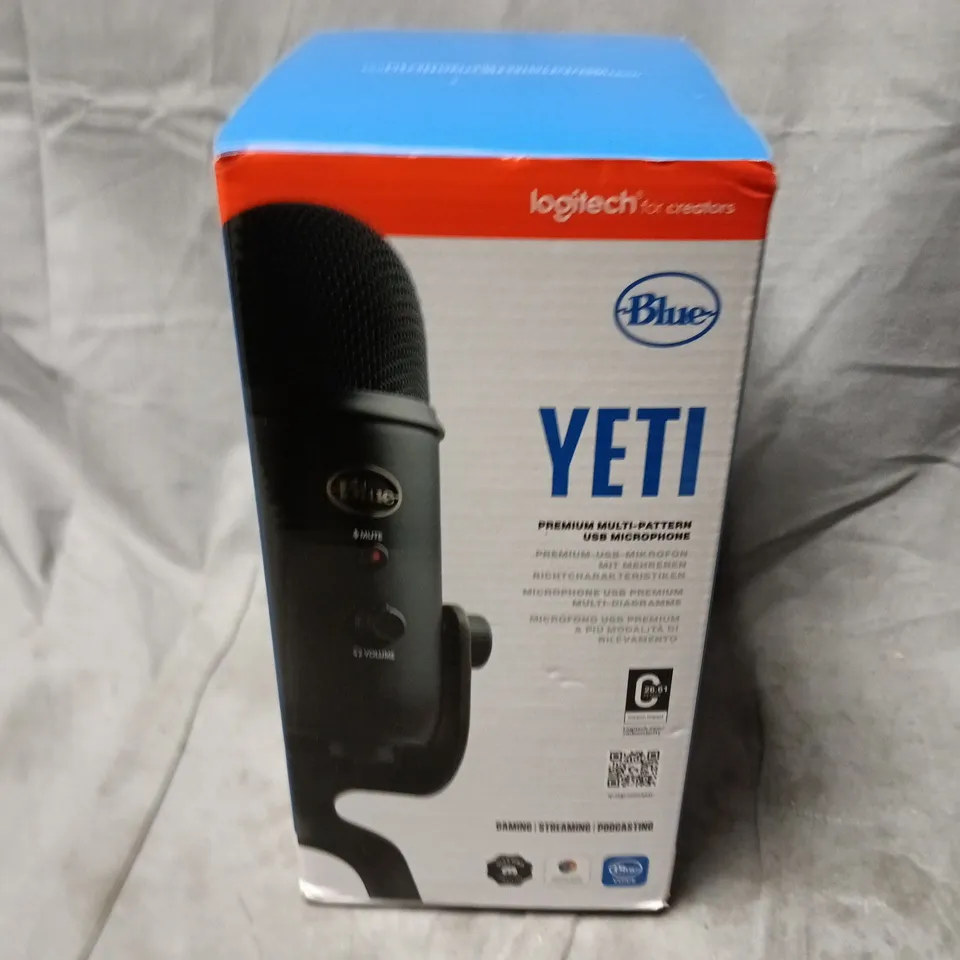 BOXED AND SEALED LOGITECH BLUE YETI 