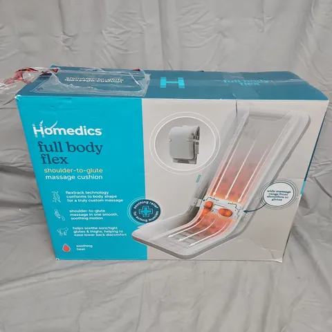 HOMEDICS FULL BODY FLEX SHOULDER-TO-GLUTE MASSAGE CUSHION – BOXED