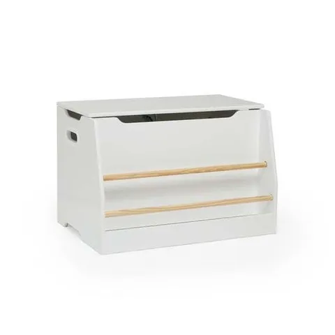 BOXED DUNELM KIDS REESE BOOKCASE WITH TOY BOX WHITE (1 BOX)