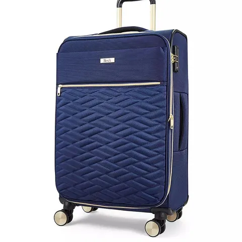ROCK LUGGAGE SLOANE SOFTSHELL 8 WHEEL EXPANDER WITH TSA LOCK MEDIUM SUITCASE