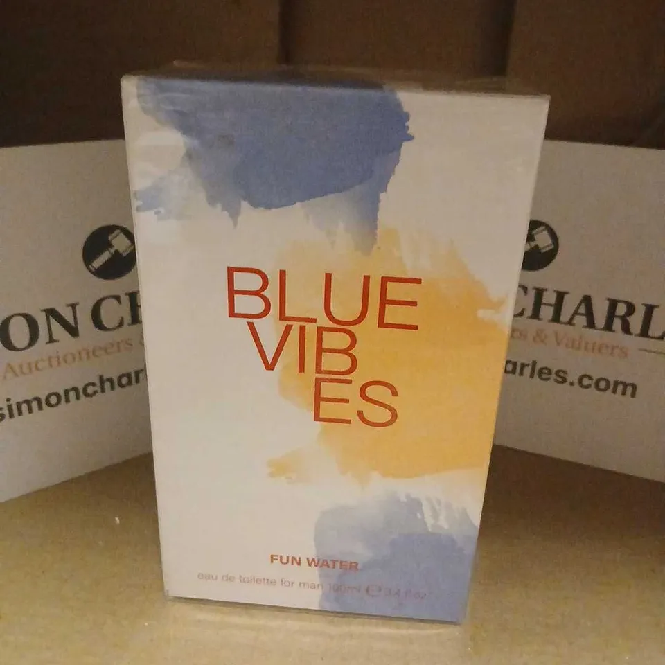 BOXED AND SEALED BLUE VIBES FUN WATER EAU DE TOILETTE 100ML