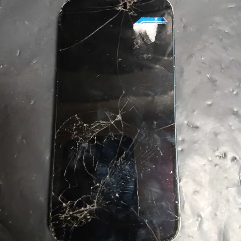 APPLE IPHONE – BLUE, CRACKED SCREEN & DAMAGED BACK MODEL UNVERIFIED