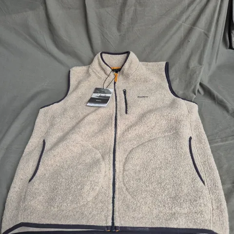FINISTERRE HEGAN FLEECE GILET – OATMEAL – UK M