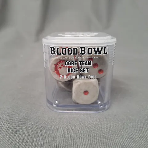 BLOOD BOWL OGRE TEAM DICE SET - 7 BLOOD BOWL DICE