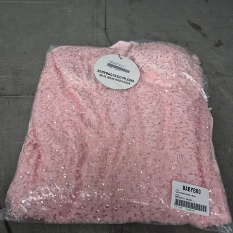 BABYBOO CARINA MAXI DRESS – BLUSH, SIZE L