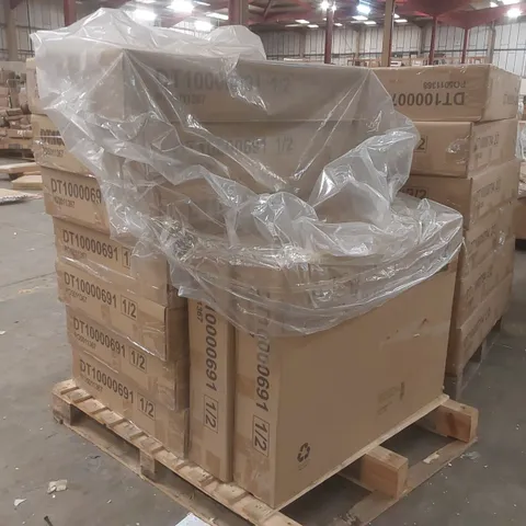 PALLET CONTAINING A LARGE QUANTITY OF ASSORTED DESIGNER FURNITURE PARTS INCLUDING: DINING TABLE PARTS ECT