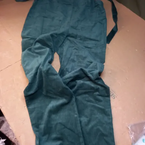 LUCY YAK ORGINAL ORGANIC CORDUROY DUNGAREE POSY GREEN - UK 12R