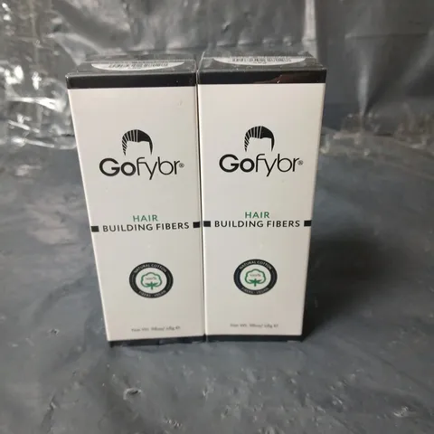 LOT OF 2 SEALED GOFYBR HAIR BUI8LDING FIBRES - DARK BROWN
