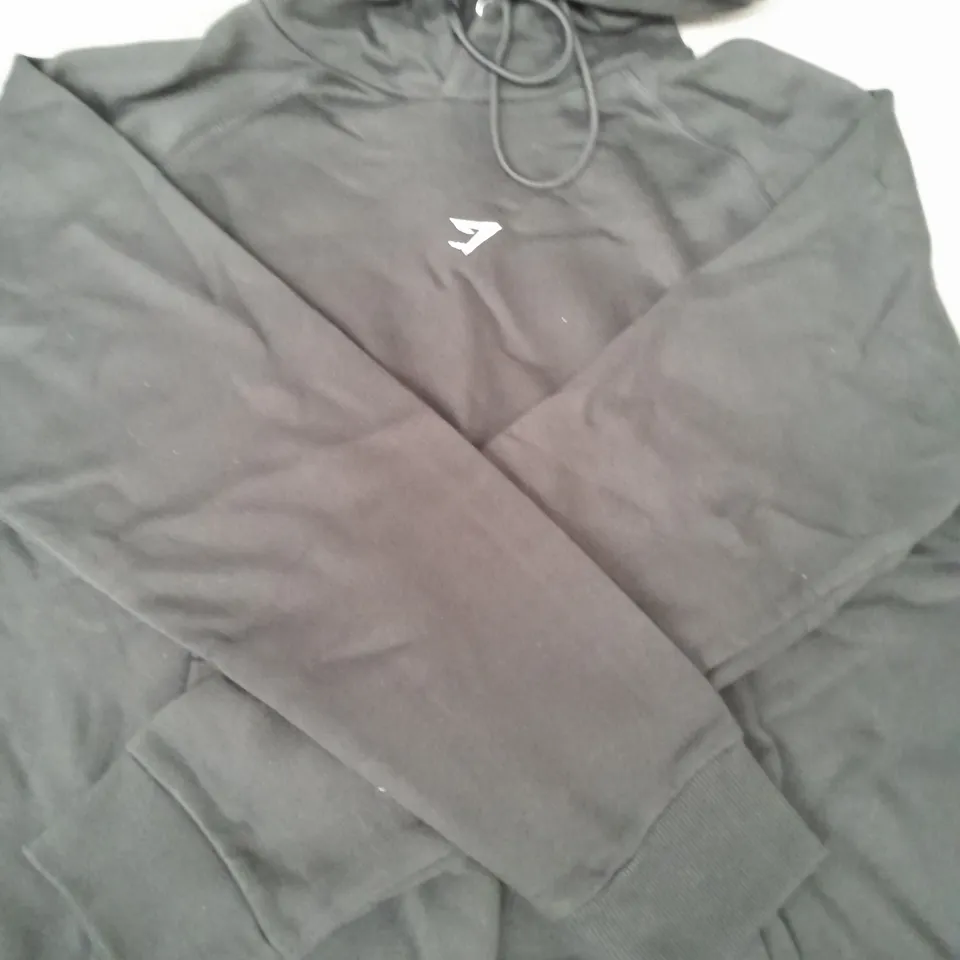 GYM SHARK TRAINING FLEECE REGULAR HOODIE IN BLACK SIZE XL