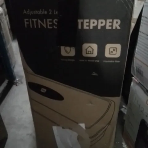 BOXED KEPLIN KAYMAN ADJUSTABLE 2 LEVELS FITNESS STEPPER 