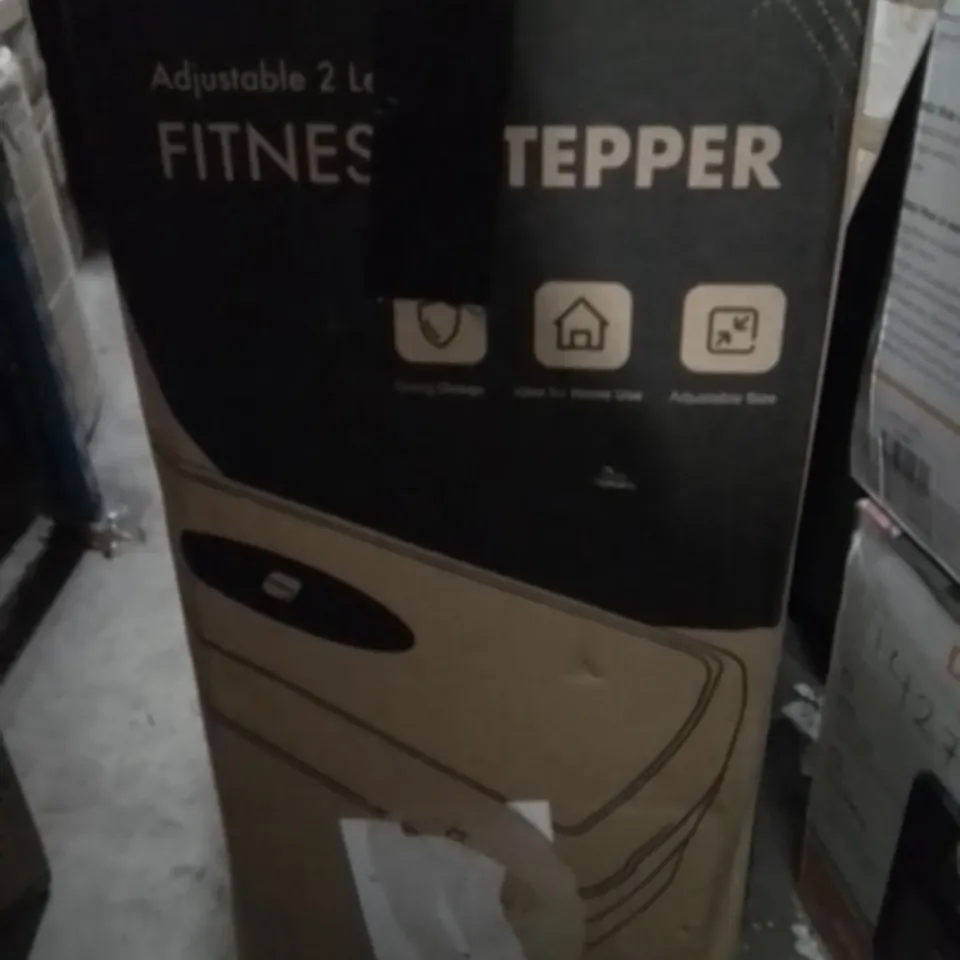 BOXED KEPLIN KAYMAN ADJUSTABLE 2 LEVELS FITNESS STEPPER 