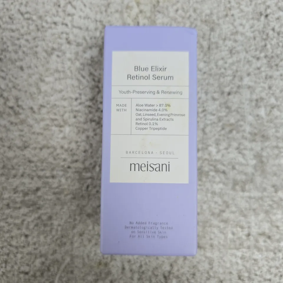 MEISANI BLUE ELIXIR RETINOL SERUM – FACIAL SKIN CARE 15ML
