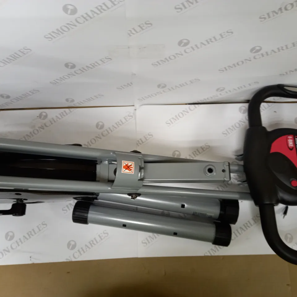 ULTRASPORT FOLDABLE EXERCISE BIKE WITH HAND PULSE SENSORS - BLACK AND SILVER - COLLECTION ONLY