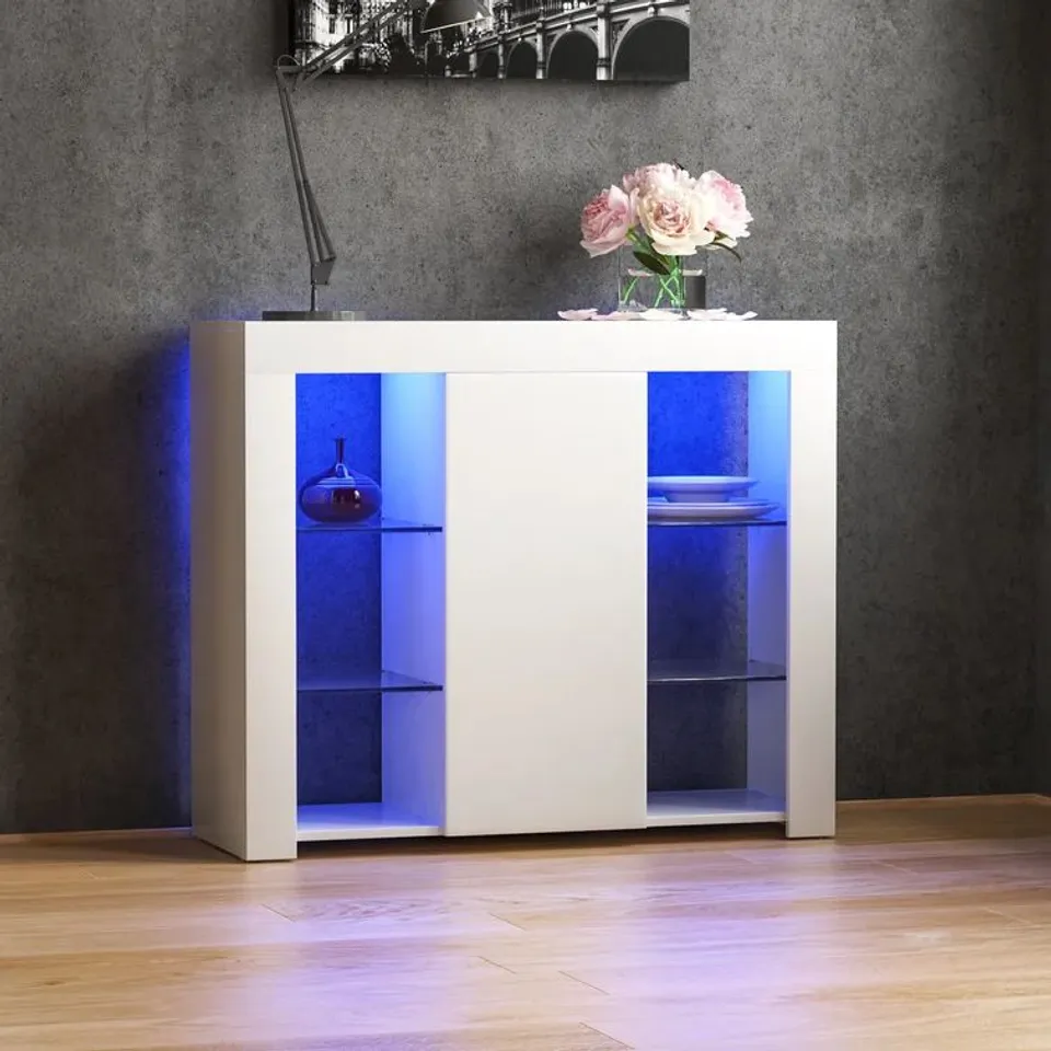 BOXED MUSKOKA 98cm SIDEBOARD WHITE
