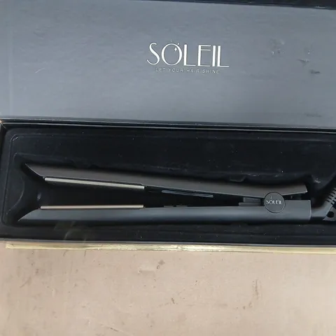 SOLEIL TITANIUM STYLER FLAT IRON – BLACK, BOXED