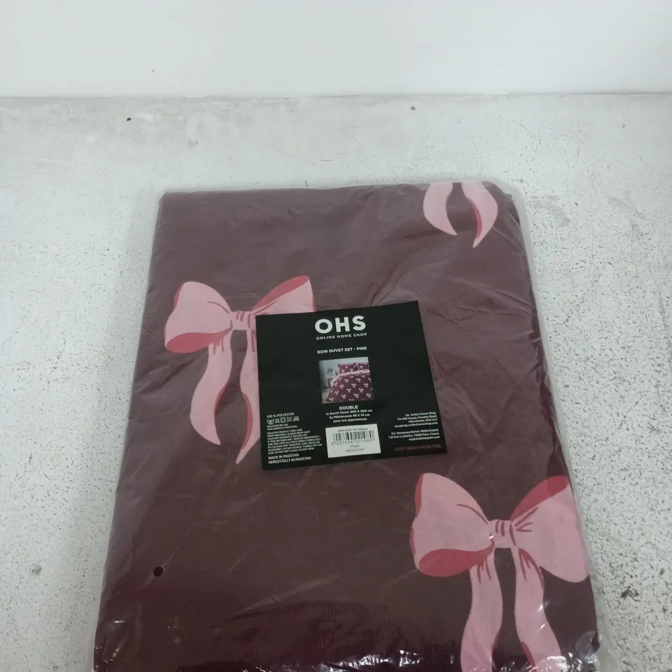 OH'S BOW DUVET SET – DOUBLE
