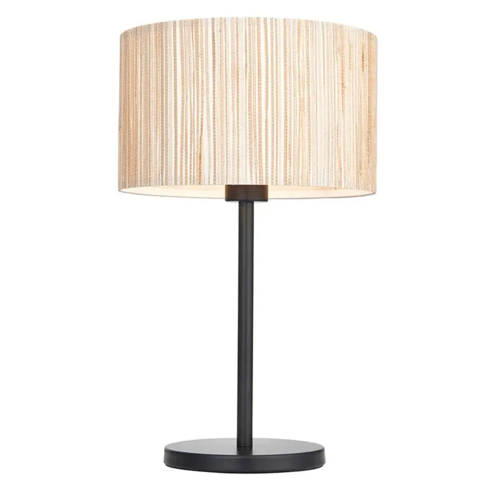 BOXED ENDON LONGSHORE TABLE LAMP WITH SEAGRASS SHADE