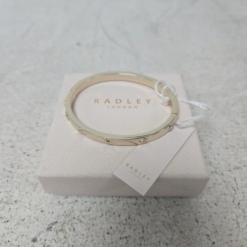 RADLEY LONDON GOLD-TONE BANGLE BRACELET 