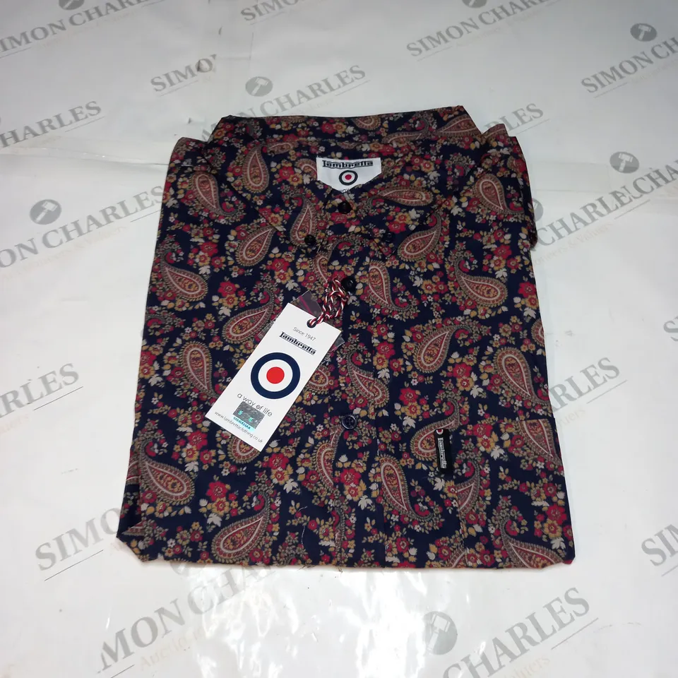 LAMBRETTA PAISLEY SHIRT - SIZE 4XL