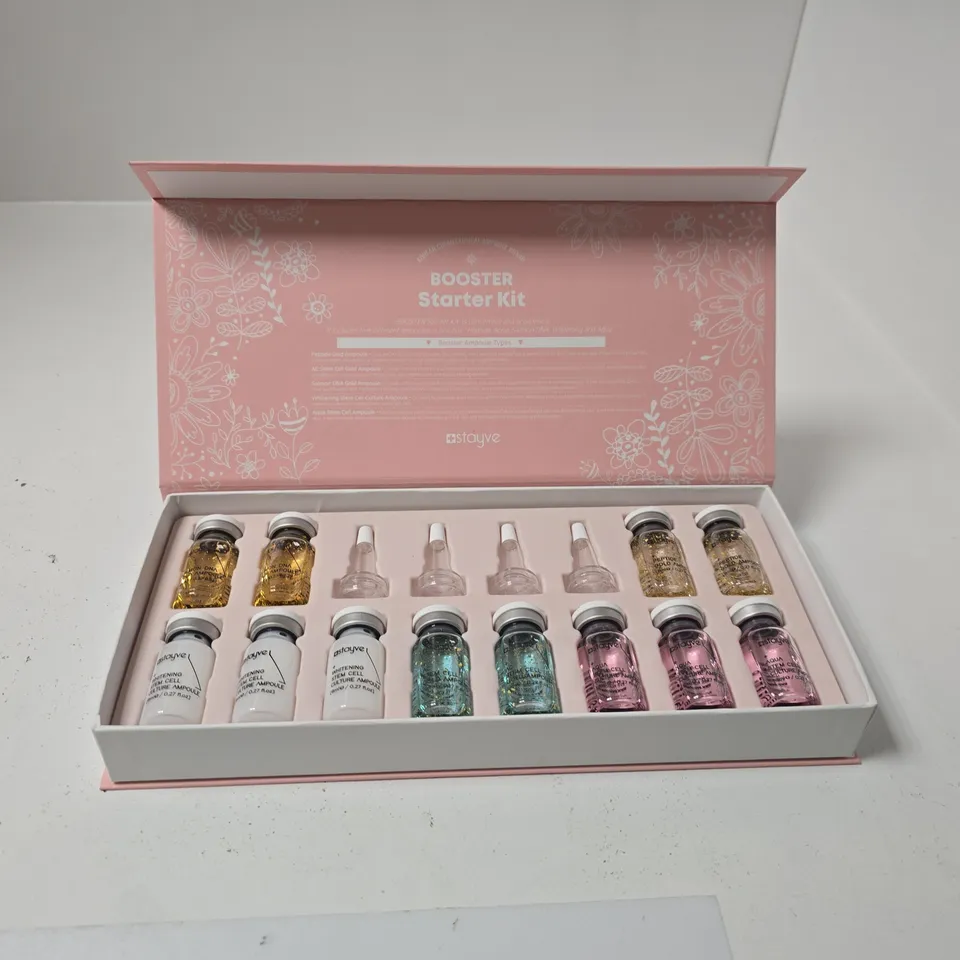 STAYVE BOOSTER STARTER KIT – 12 X 8ML KOREAN SKINCARE AMPOULES (BOXED)