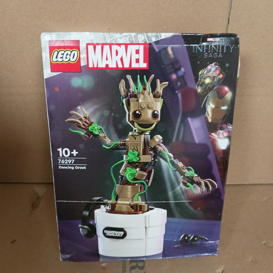 BOXED EGO MARVEL DANCING GROOT BUILDABLE TOY SET 76297 RRP £29.99