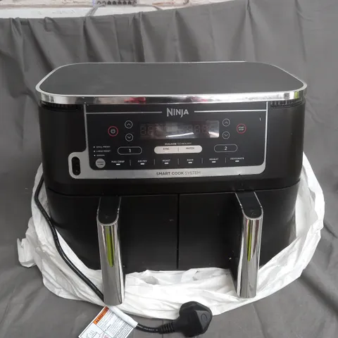 NINJA FOODI MAX DUAL ZONE AIR FRYER WITH SMART COOK SYSTEM IN BLACK