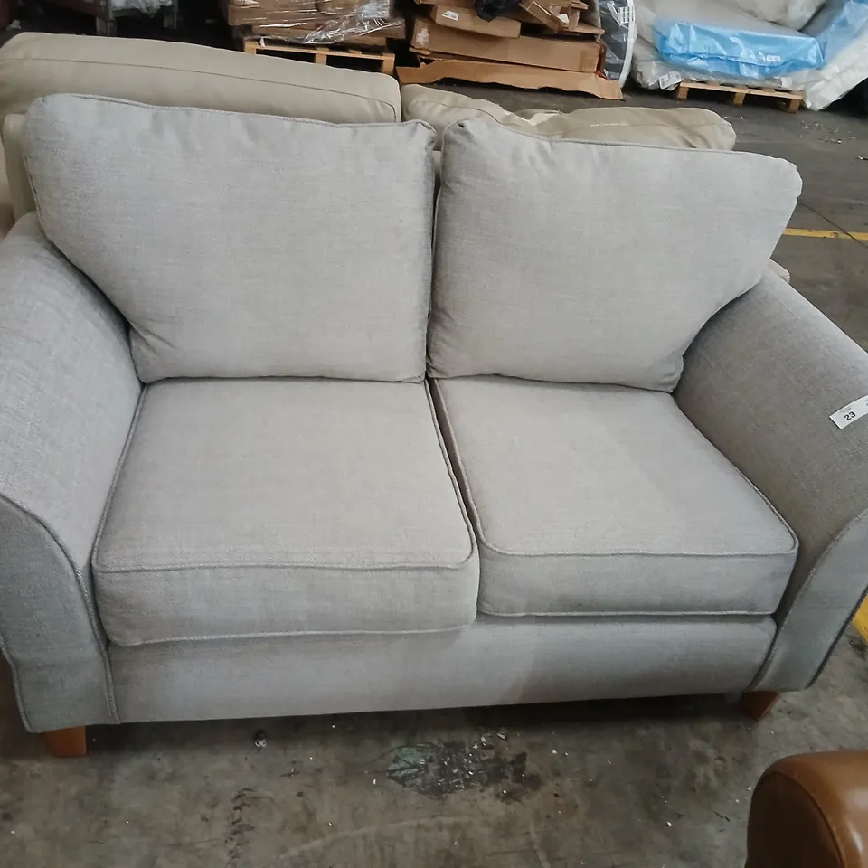 ALSOP GREY FABRIC TWO SEATER SOFA