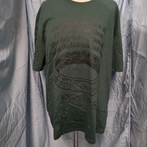 LORD OF THE RINGS T-SHIRT β GREEN, SIZE XL