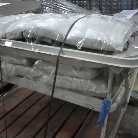 DESIGNER BEIGE GARDEN SOFA WITH TABLE