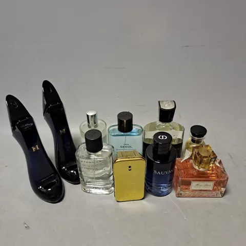 APPROXIMATELY 10 ASSORTED UNBOXED FRAGRANCES TO INCLUDE - CAROLINA HERRERA GOOD GIRL - MISS DIOR ABSOLUTELY BLOOMING - ZARA SEOUL - ETC - COLLECTION ONLY