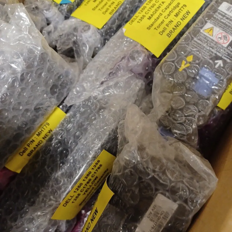 LOT OF APPROX 20 DELL MAGENTA TONER CARTRIDGES