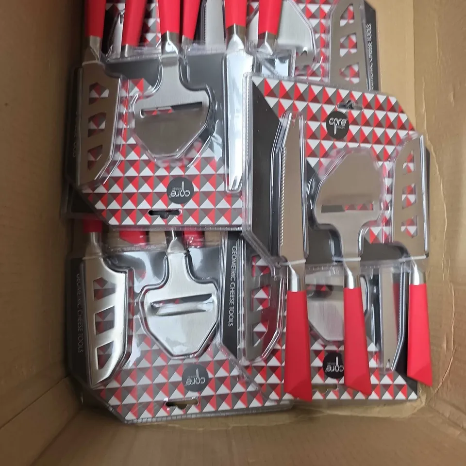 APPROXIMATELY 8 CORE KITCHEN GEOMETRIC CHEESE TOOLS S PIECE SET