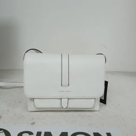 LLOYD BAKER WHITE LEATHER HANDBAG – LB7008X BLANC DE BLANC (EVELYN)