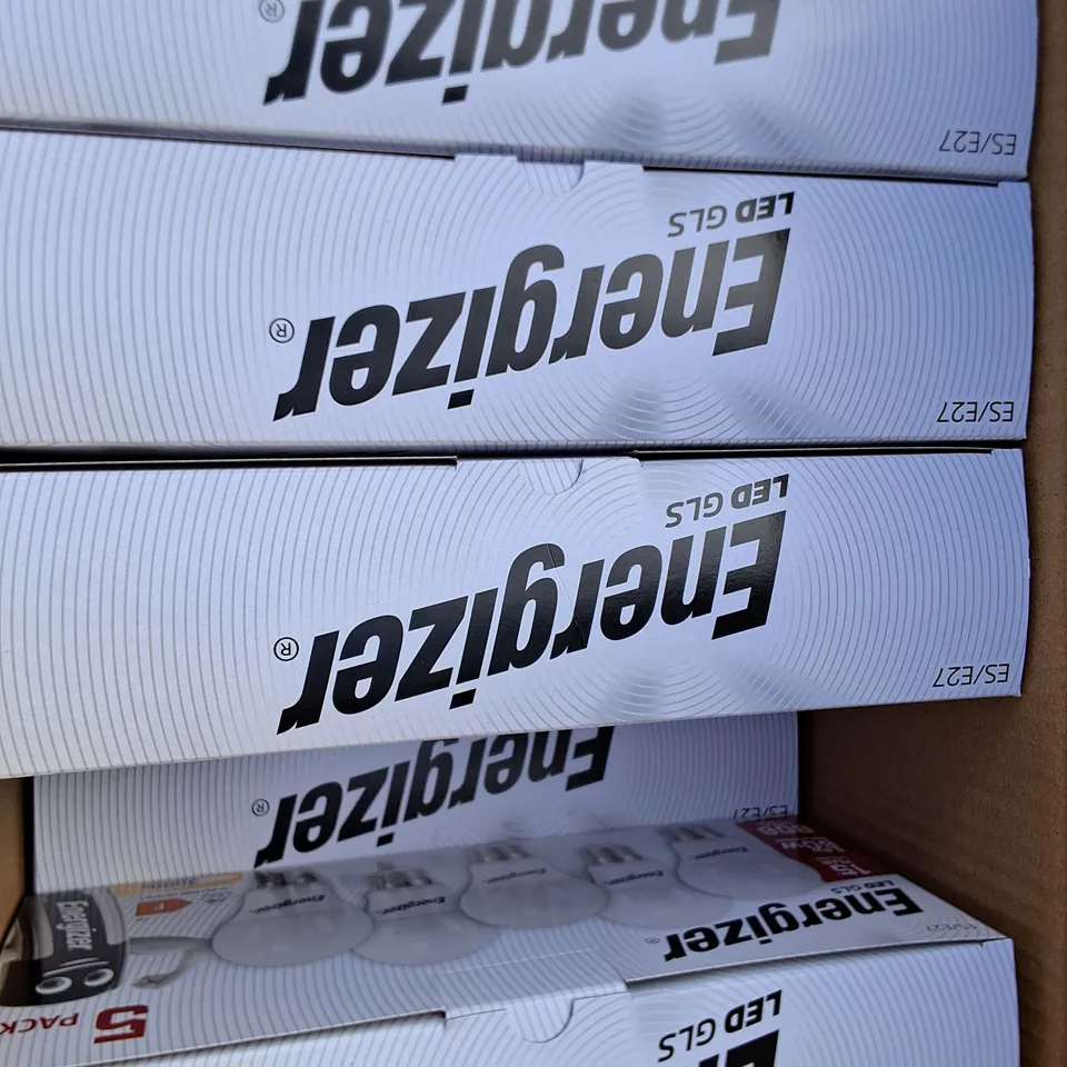 BOX OF APPROXIMATELY 10 BRAND NEW BOXED ENERGIZER LED GLS 806LM 5 PACK 