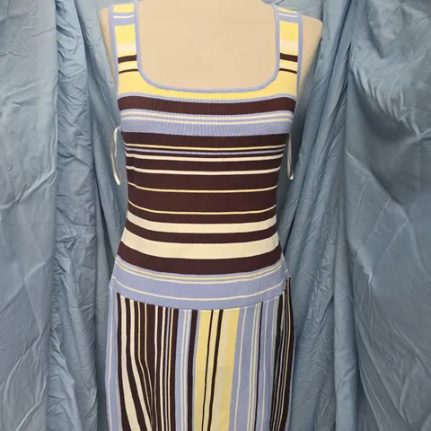 NOBODYS CHILD MULTI STRIPE KNIT DRESS - SIZE UNSPECIFIED
