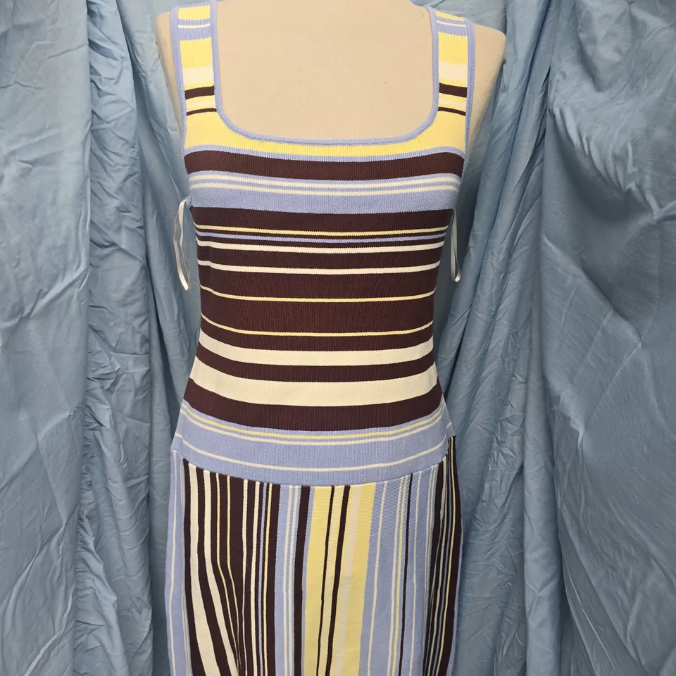 NOBODYS CHILD MULTI STRIPE KNIT DRESS - SIZE UNSPECIFIED