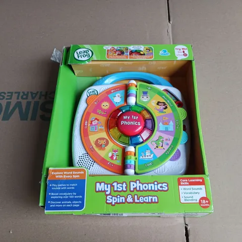 BOXED LEAP FROG MY 1ST PHONICS SPIN & LEARN 