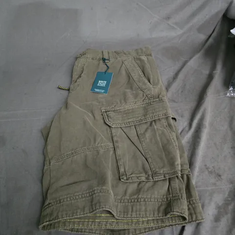WHITE STUFF HALSALL ORGANIC CARGO SHORT – KHAKI GREEN, UK 36R