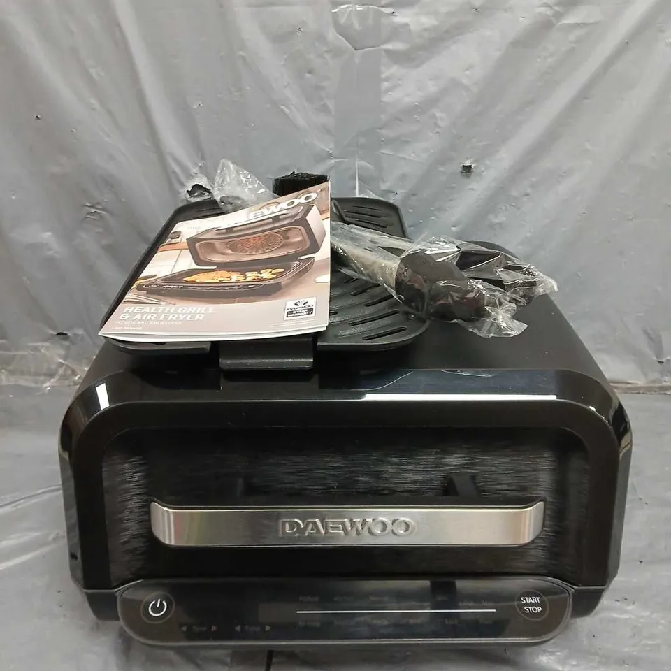 DAEWOO HEALTH GRILL & AIR FRYER IN BLACK